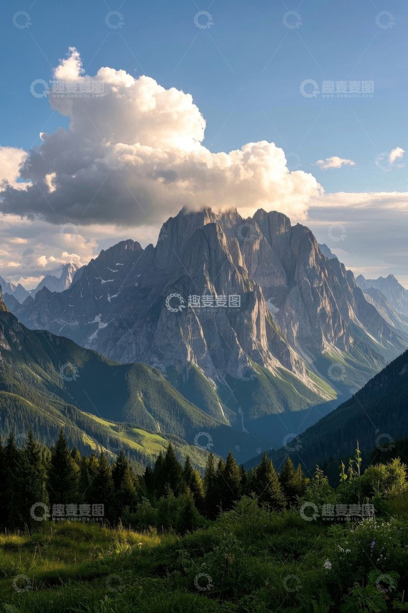 高清大图下载【趣麦麦图】山间壮丽自然风光