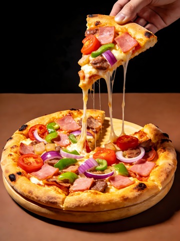美味披萨摄影