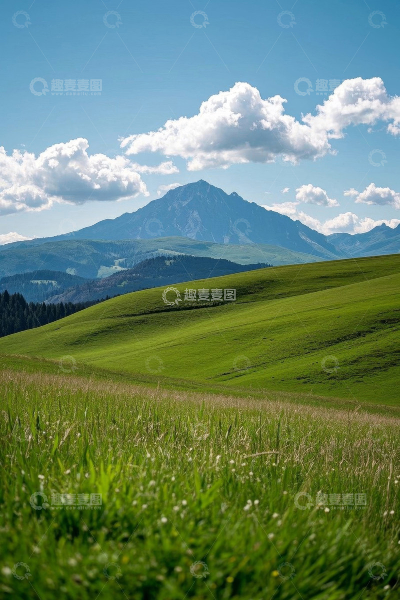 高清大图下载【趣麦麦图】草原山丘自然风光景色