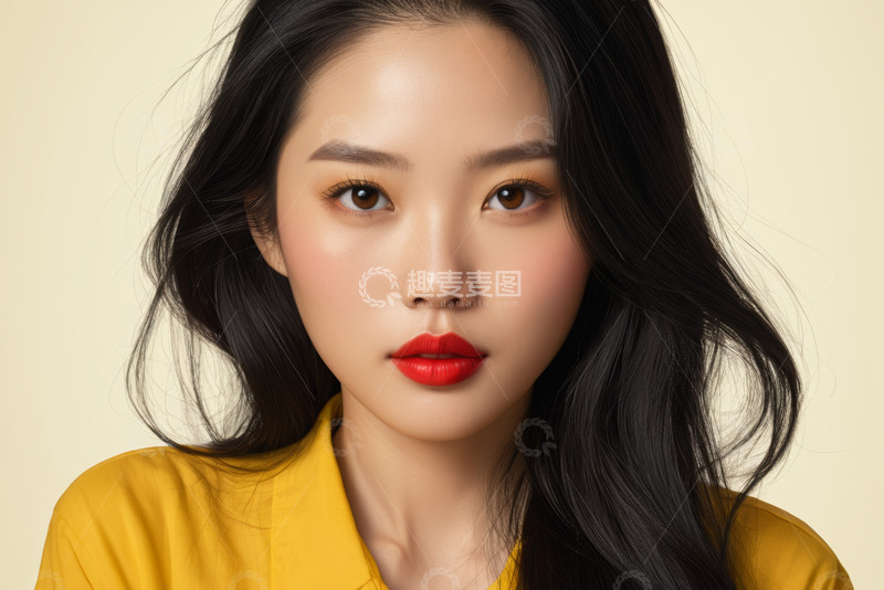 高清大图下载【趣麦麦图】亚洲女性时尚肖像特写