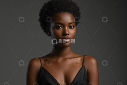 非洲裔女性肖像特写