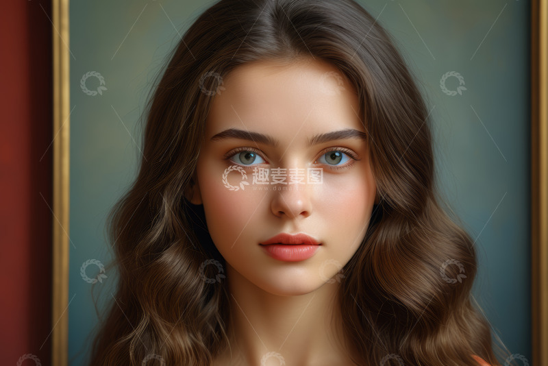 高清大图下载【趣麦麦图】女性肖像特写
