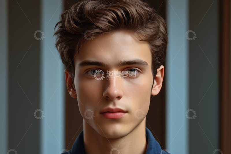 高清大图下载【趣麦麦图】男士面部特写肖像素材