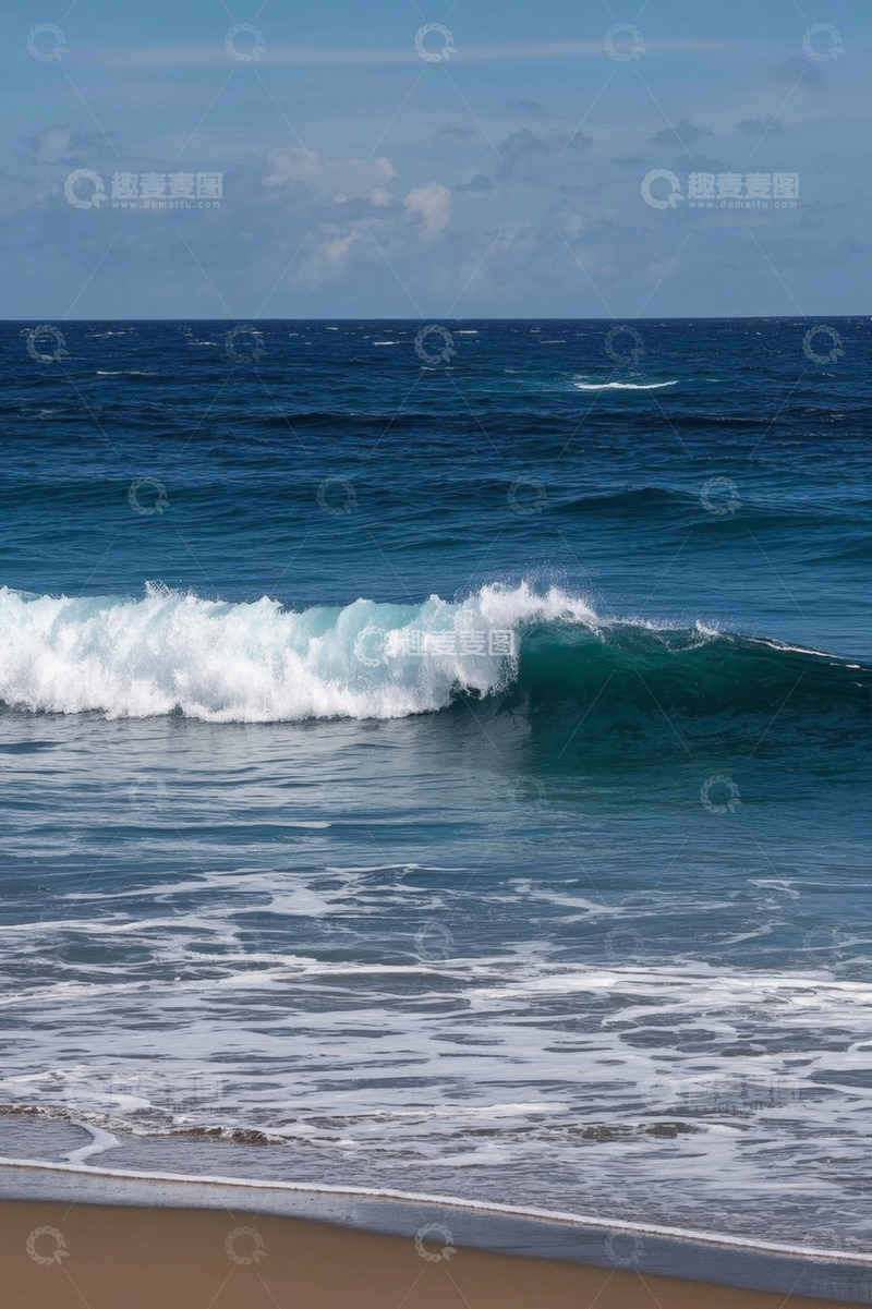 高清大图下载【趣麦麦图】海滩海浪自然景观