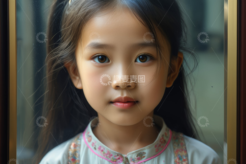 高清大图下载【趣麦麦图】小女孩近景肖像