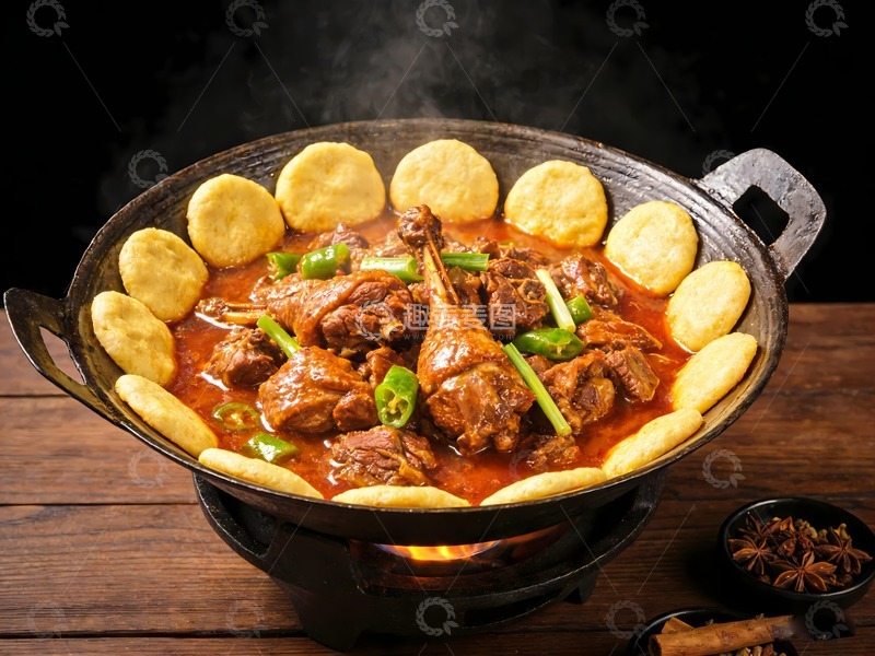 高清大图下载【趣麦麦图】美味铁锅炖大鹅