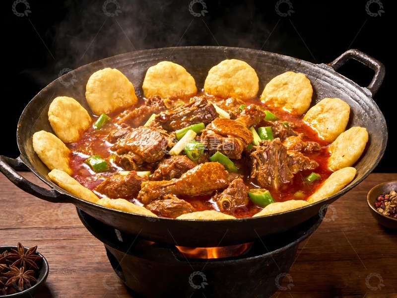 高清大图下载【趣麦麦图】铁锅炖大鹅摄影