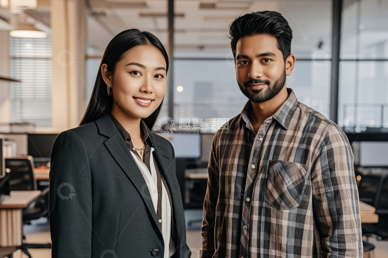 高清大图下载【趣麦麦图】办公室男女商务形象照