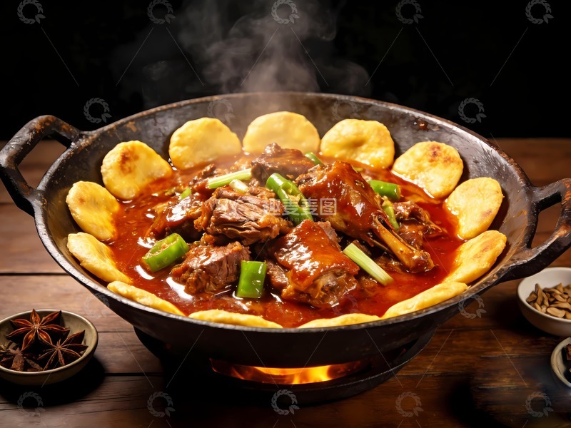 高清大图下载【趣麦麦图】铁锅炖鹅图片