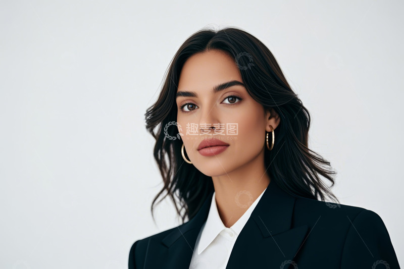 高清大图下载【趣麦麦图】职业女性半身肖像特写