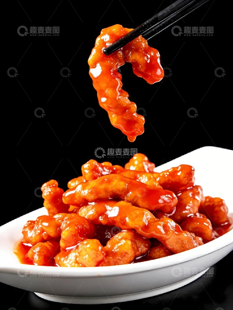 高清大图下载【趣麦麦图】一盘糖醋里脊