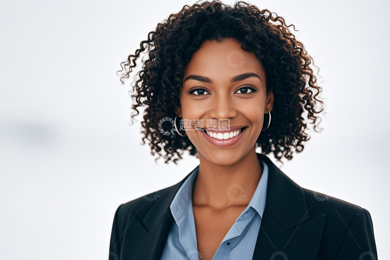 高清大图下载【趣麦麦图】微笑的职业女性肖像