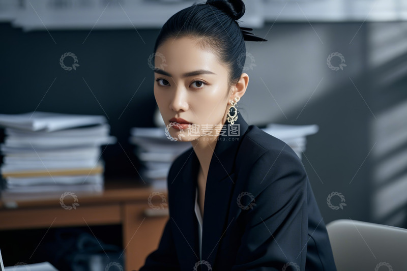 高清大图下载【趣麦麦图】职场女性办公肖像