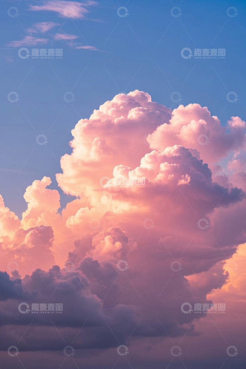 高清大图下载【趣麦麦图】绚丽多彩的天空与云朵