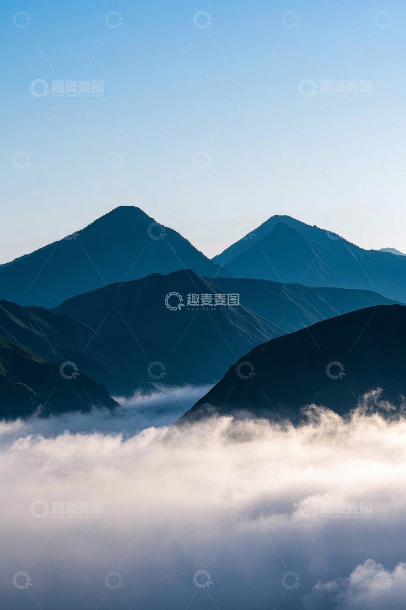 高清大图下载【趣麦麦图】山峦云海自然景观