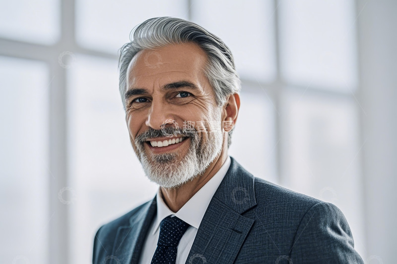 高清大图下载【趣麦麦图】商务男士微笑肖像