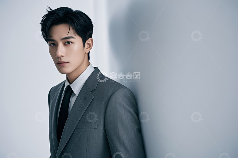 高清大图下载【趣麦麦图】身着西装的男士肖像
