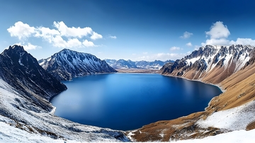 高山湖泊壮丽风光