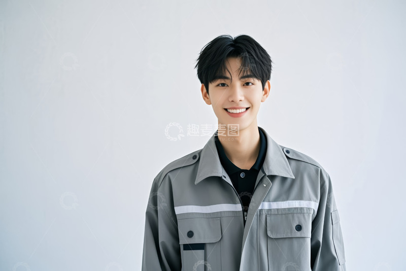 高清大图下载【趣麦麦图】微笑男士半身人像