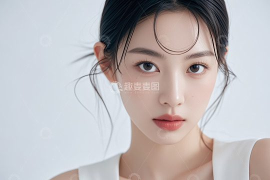 亚洲女性美容肖像特写