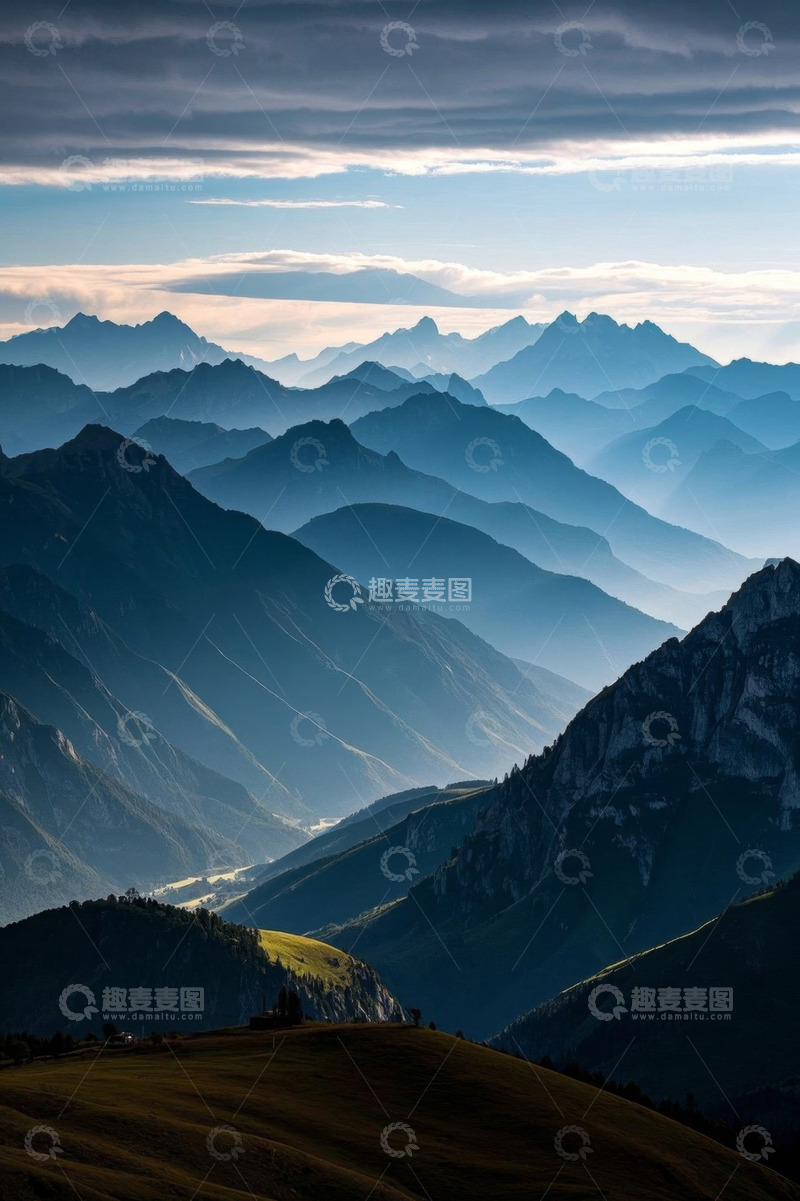 高清大图下载【趣麦麦图】连绵山脉自然风光