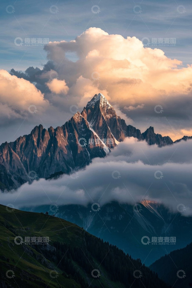 高清大图下载【趣麦麦图】山峰云海自然风光