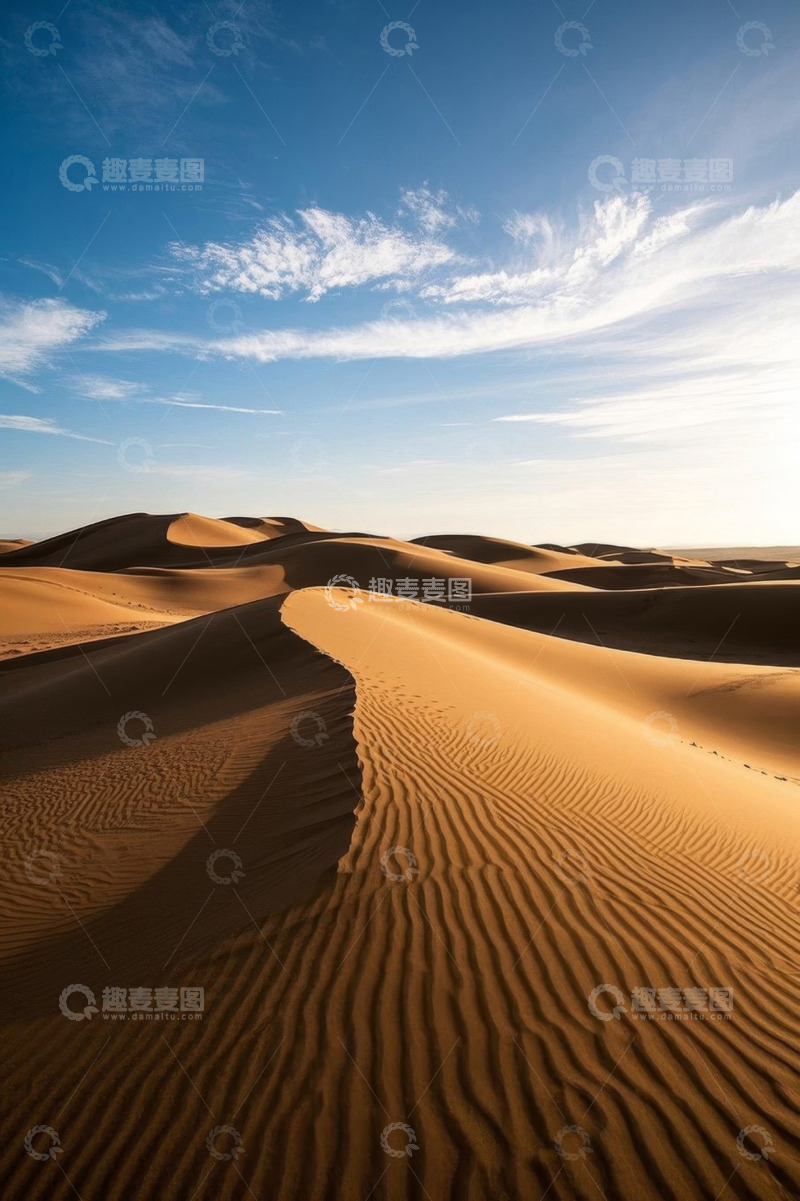 高清大图下载【趣麦麦图】沙漠沙丘自然风光