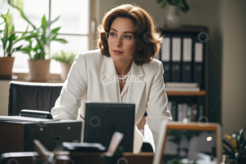 高清大图下载【趣麦麦图】职场女性办公场景