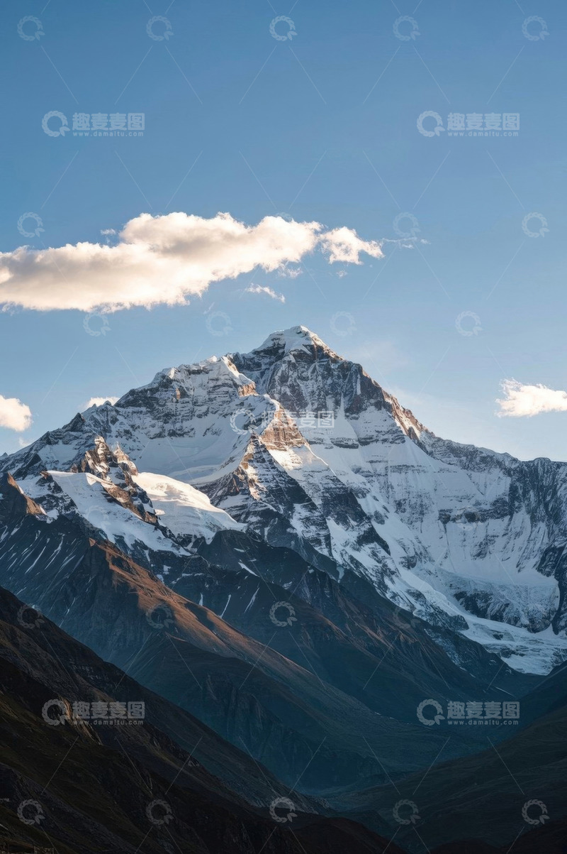 高清大图下载【趣麦麦图】壮丽雪山自然风光景象