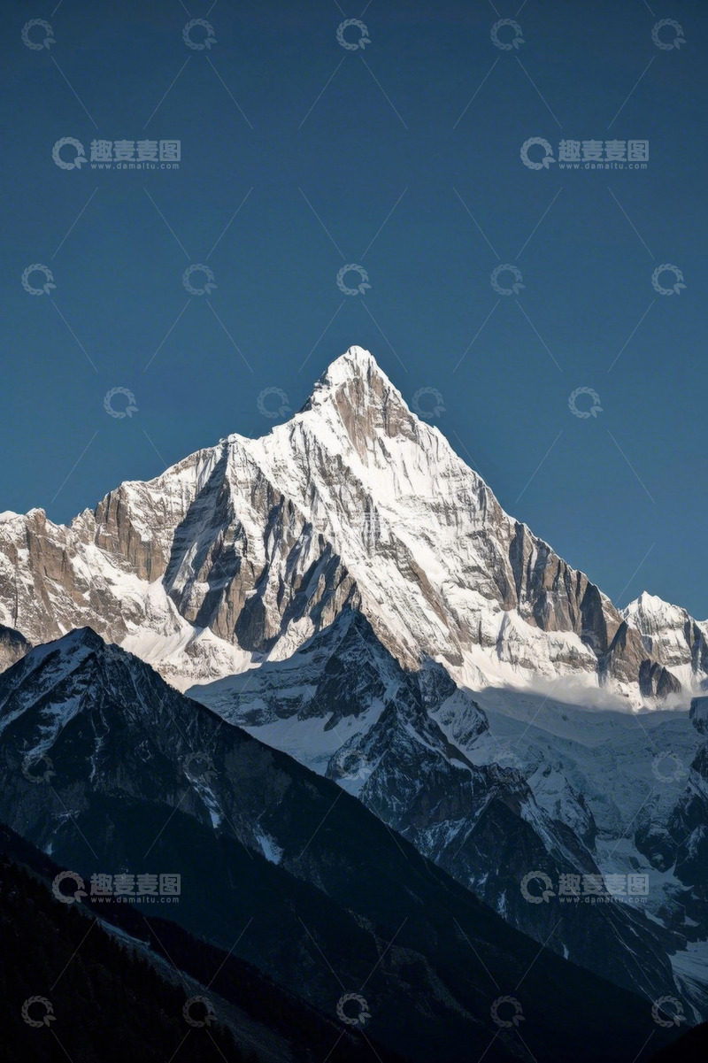 高清大图下载【趣麦麦图】雪山自然风光远景