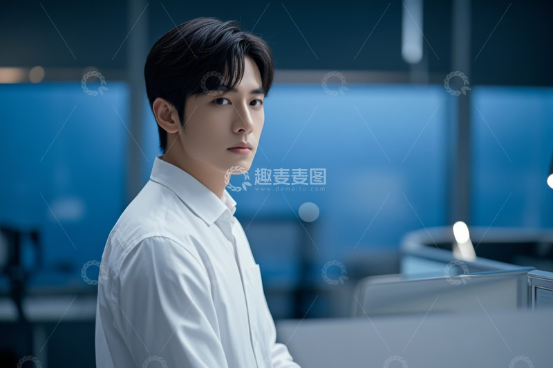 高清大图下载【趣麦麦图】商务场合年轻男性肖像