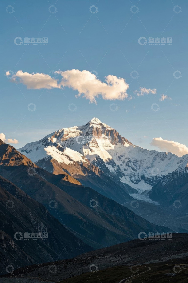 高清大图下载【趣麦麦图】雪山自然风光全景