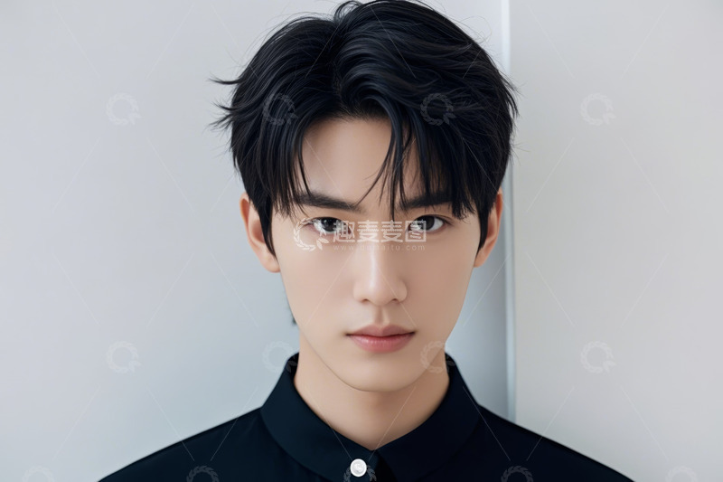 高清大图下载【趣麦麦图】年轻男性正面肖像