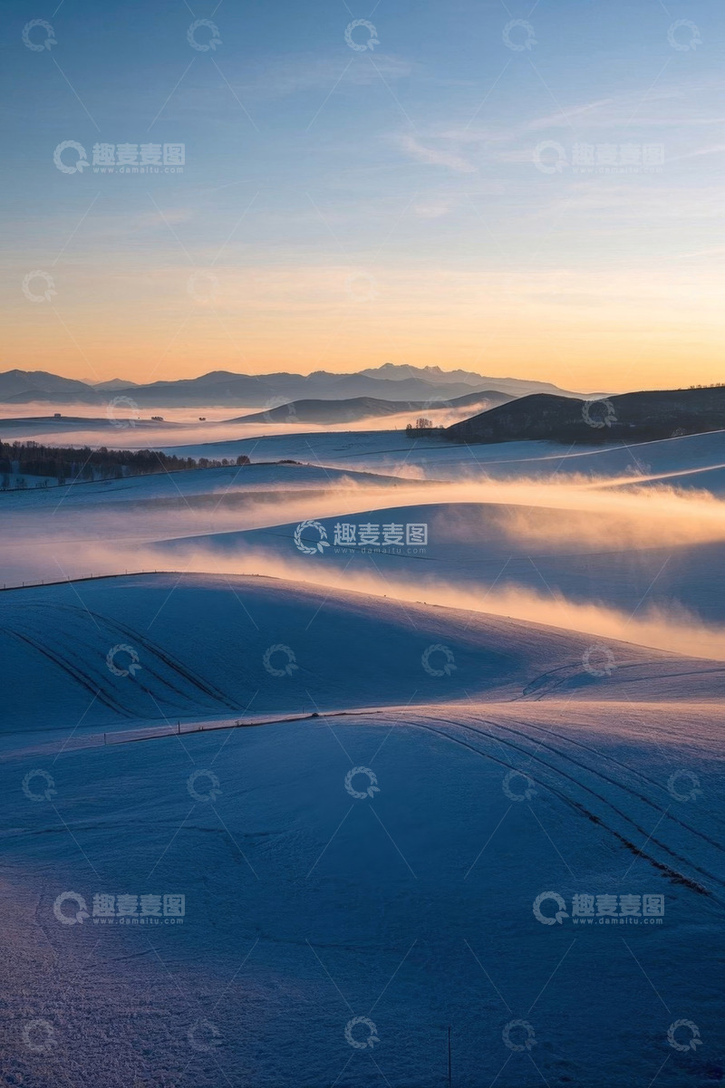 高清大图下载【趣麦麦图】冬季雪景自然风光全景