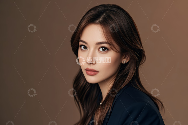 高清大图下载【趣麦麦图】女性肖像特写