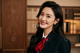 职业女性微笑半身照