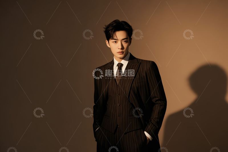 高清大图下载【趣麦麦图】身着西装的男士肖像