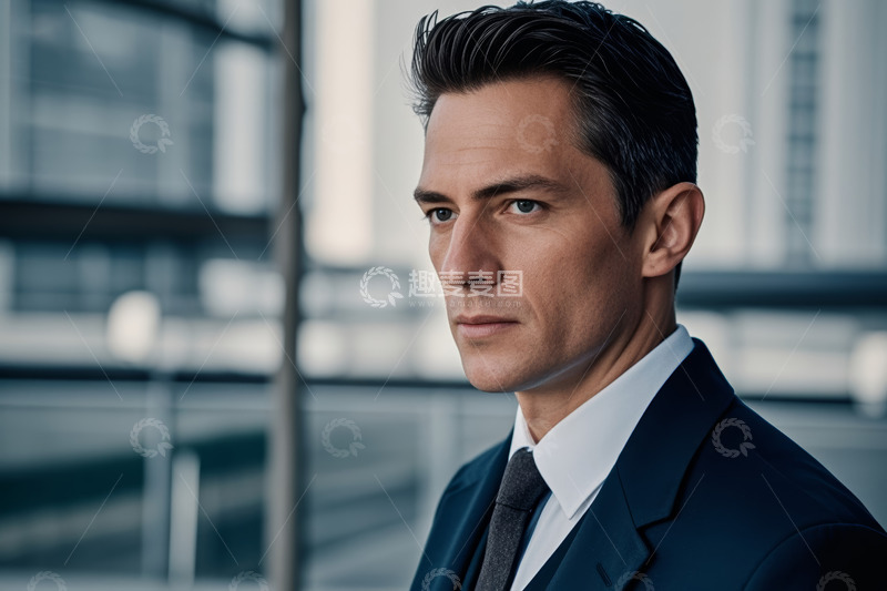高清大图下载【趣麦麦图】西装男士职业肖像