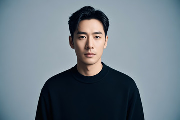 男性人物正面肖像