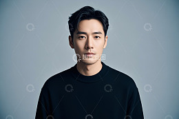 男性人物正面肖像