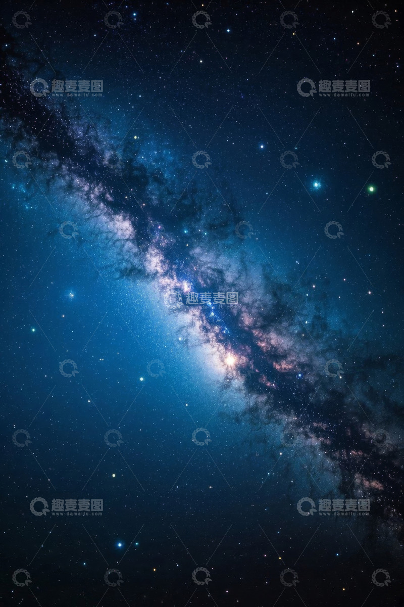 高清大图下载【趣麦麦图】璀璨星空银河系景象