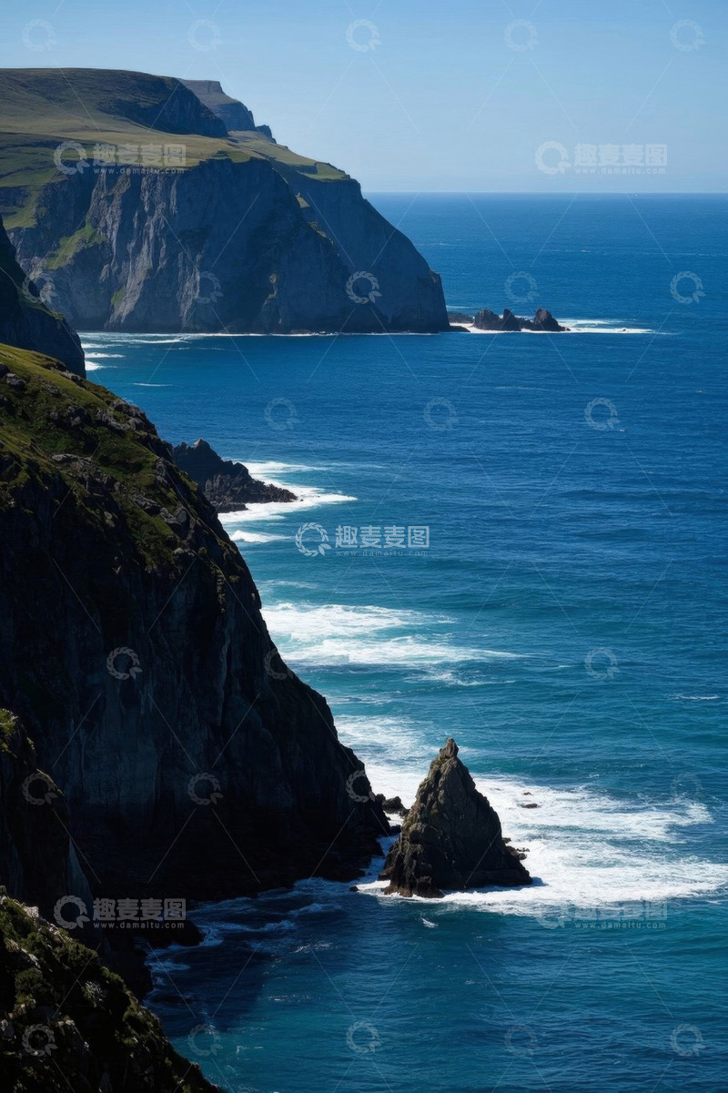 高清大图下载【趣麦麦图】海边悬崖自然风光