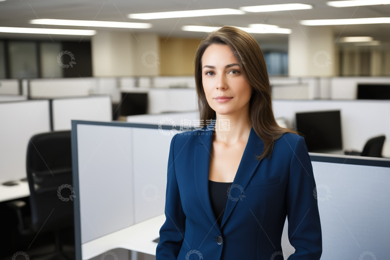 高清大图下载【趣麦麦图】办公室内职业女性肖像