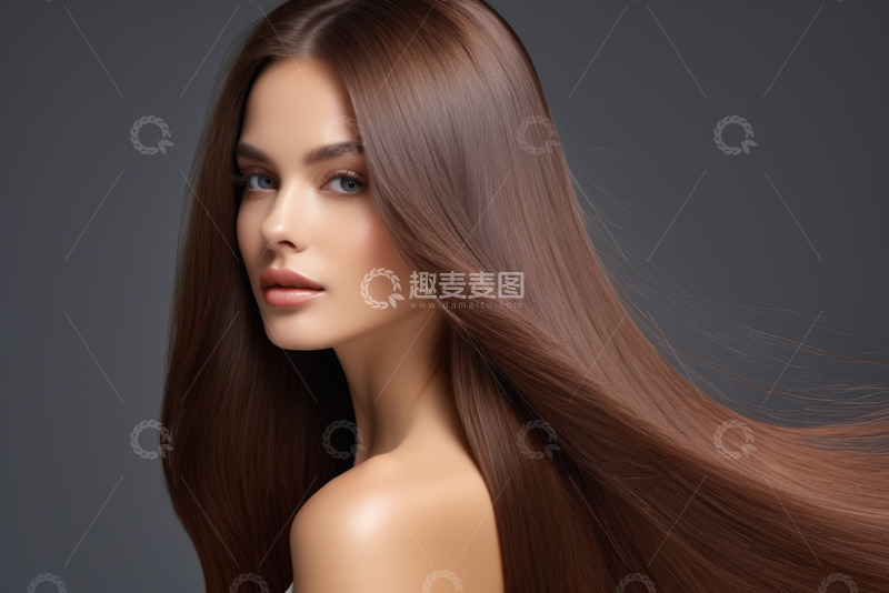 高清大图下载【趣麦麦图】长发女性时尚肖像