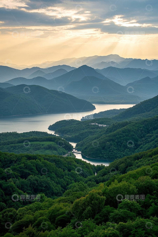 山水间森林景观