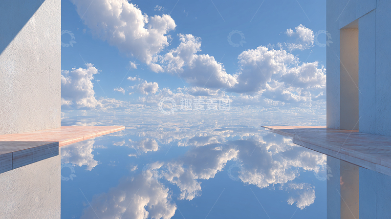 高清大图下载【趣麦麦图】云天之上奇幻空间