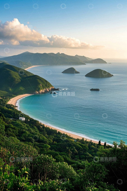 山海相依的海滨自然风光