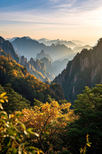 中国山脉自然风光