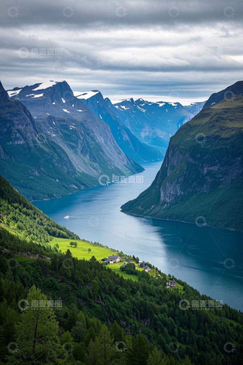 高清大图下载【趣麦麦图】挪威峡湾自然风光