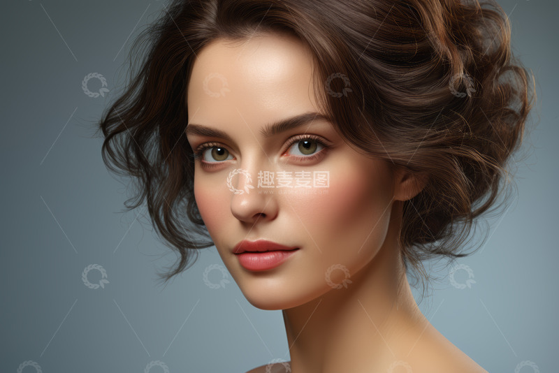 高清大图下载【趣麦麦图】女性特写肖像
